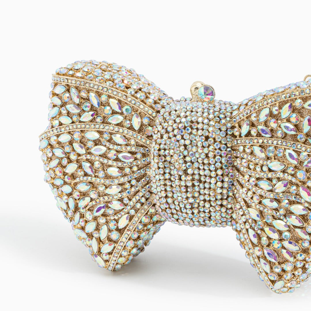 Fiorette Crystal Bow Clutch – FIORENE
