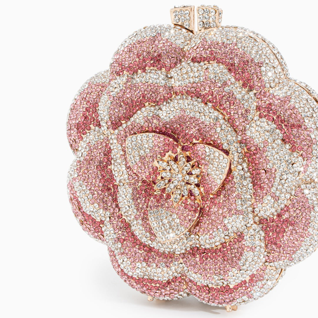 Camélia Crystal Bloom Clutch – FIORENE