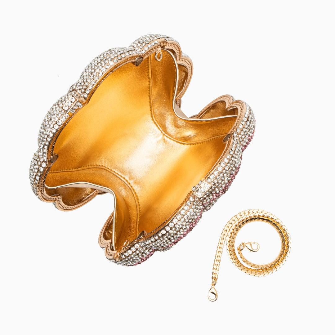Camélia Crystal Bloom Clutch – FIORENE