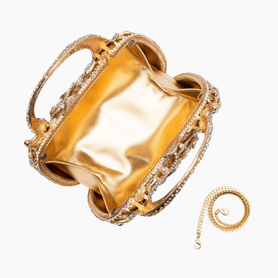 Aurora Crystal Peacock Clutch – FIORENE