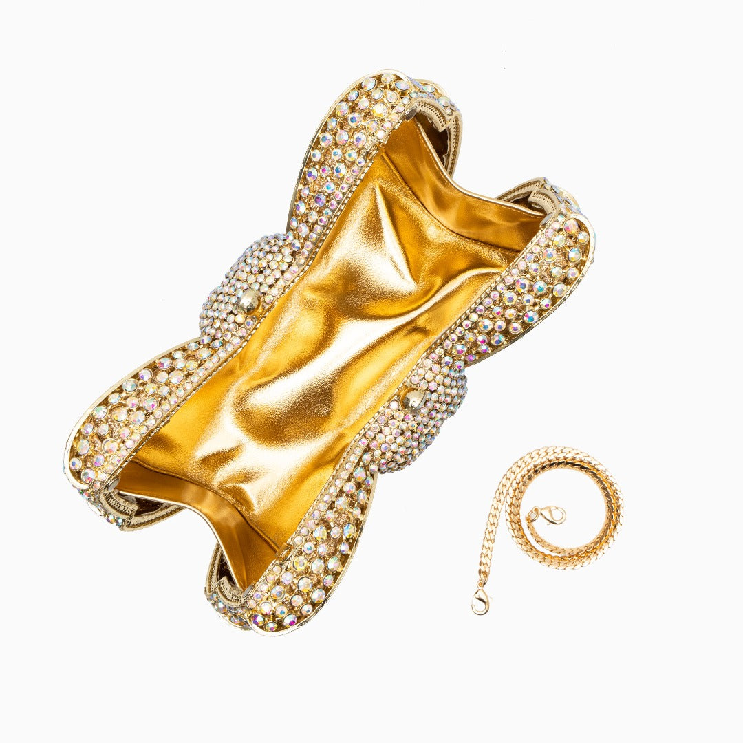 Fiorette Crystal Bow Clutch – FIORENE