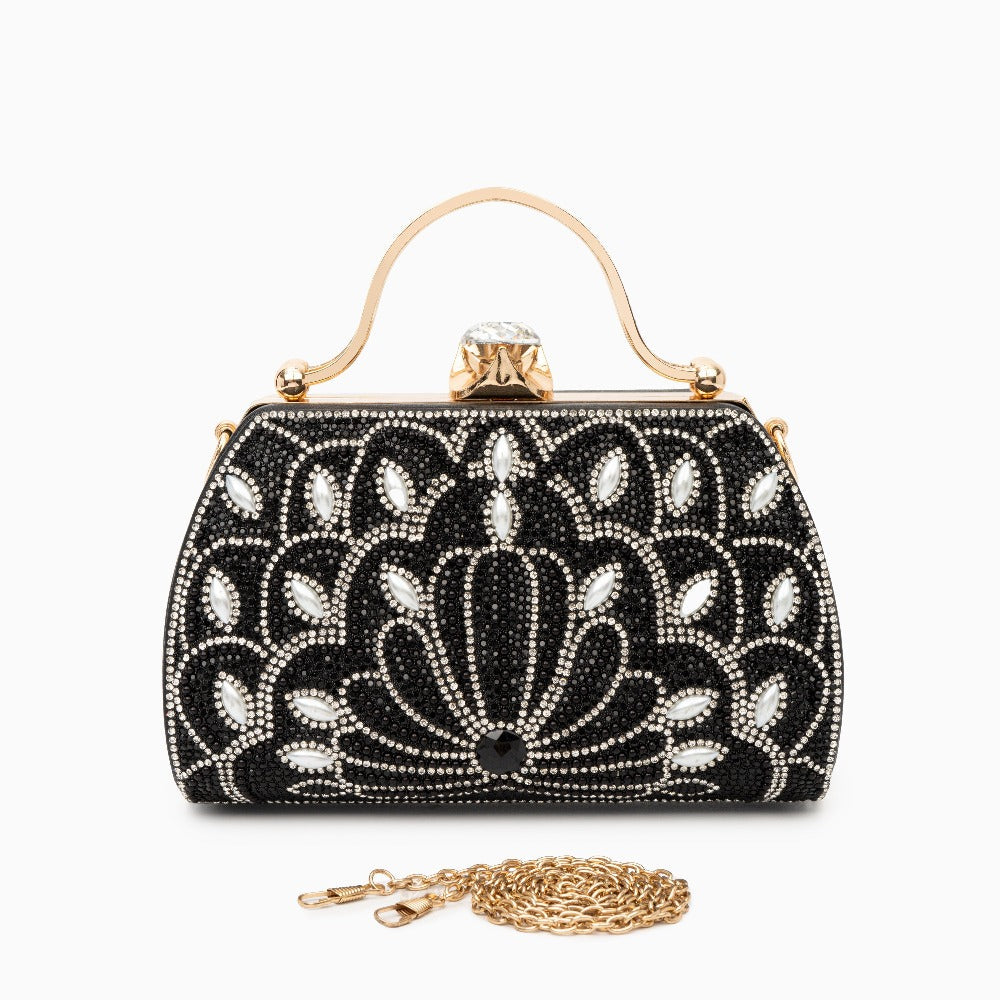 Deco Petal Crystal Clutch – FIORENE