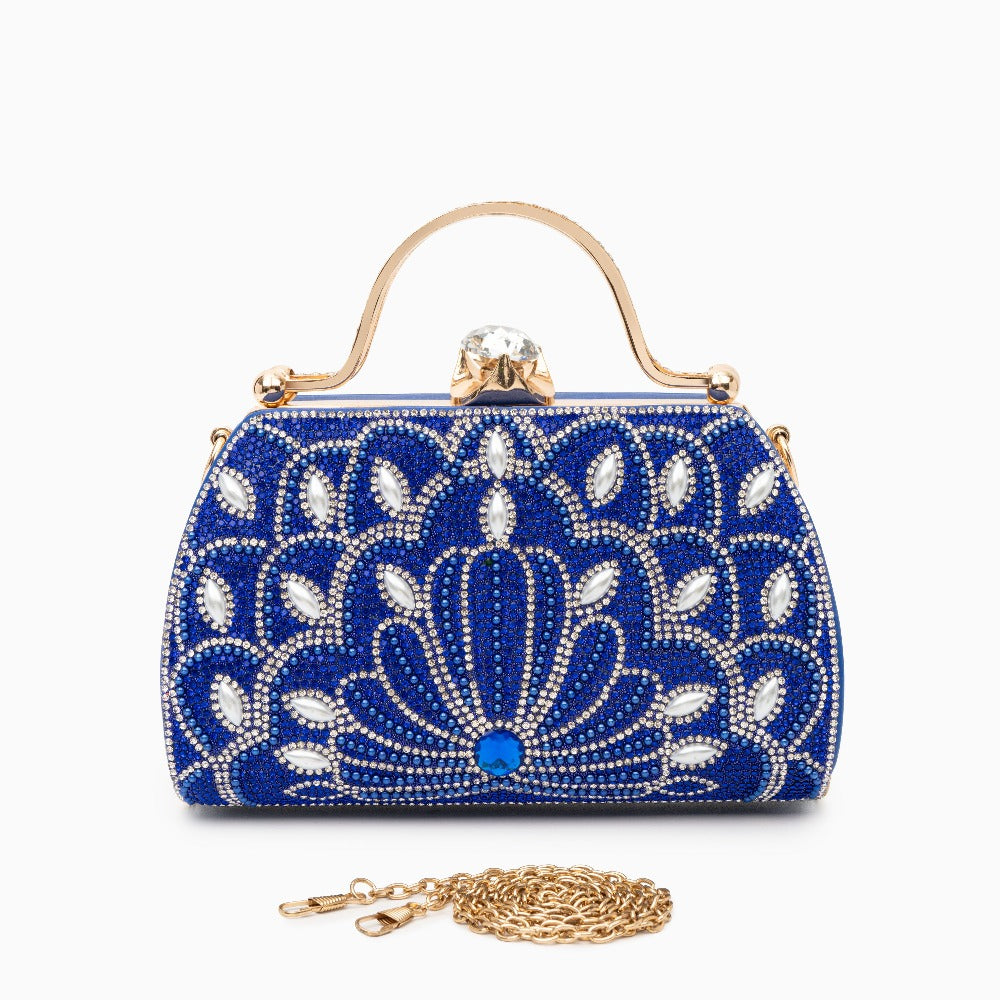 Deco Petal Crystal Clutch – FIORENE