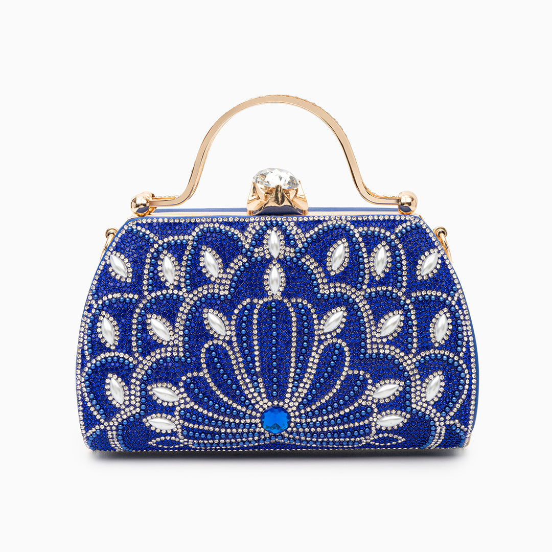Deco Petal Crystal Clutch – FIORENE