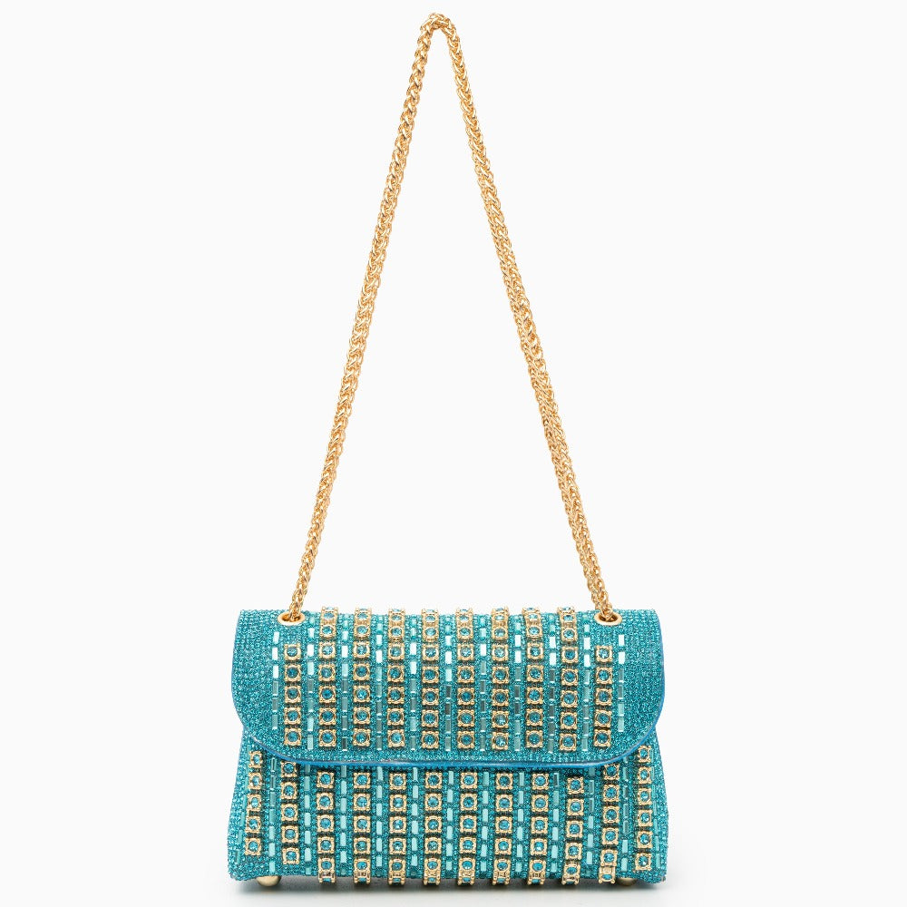 Azure Crystal Crossbody Bag – FIORENE