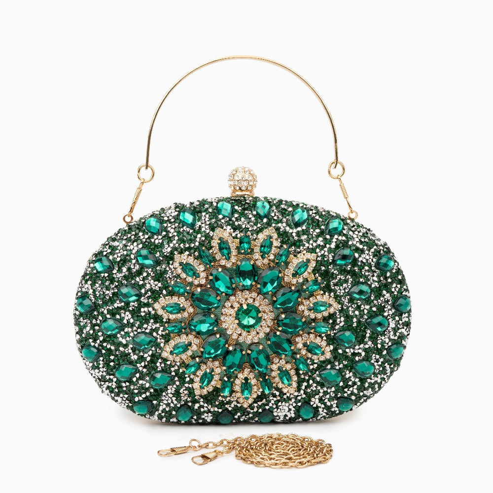 Rosé Blossom Crystal Clutch – FIORENE