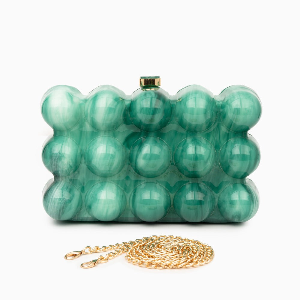 Lustrous Pearl Dome Clutch – FIORENE