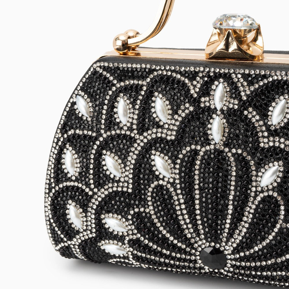 Deco Petal Crystal Clutch – FIORENE