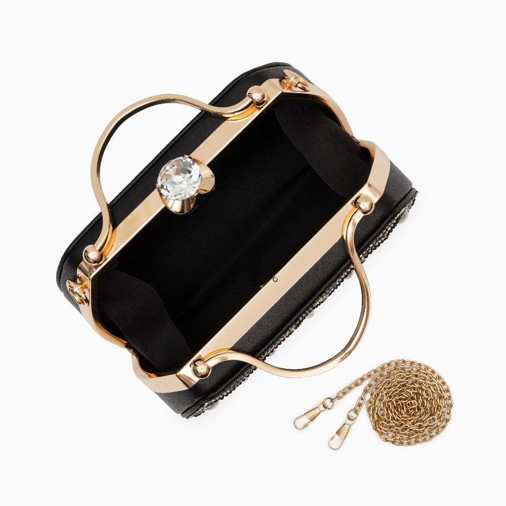 Deco Petal Crystal Clutch – FIORENE