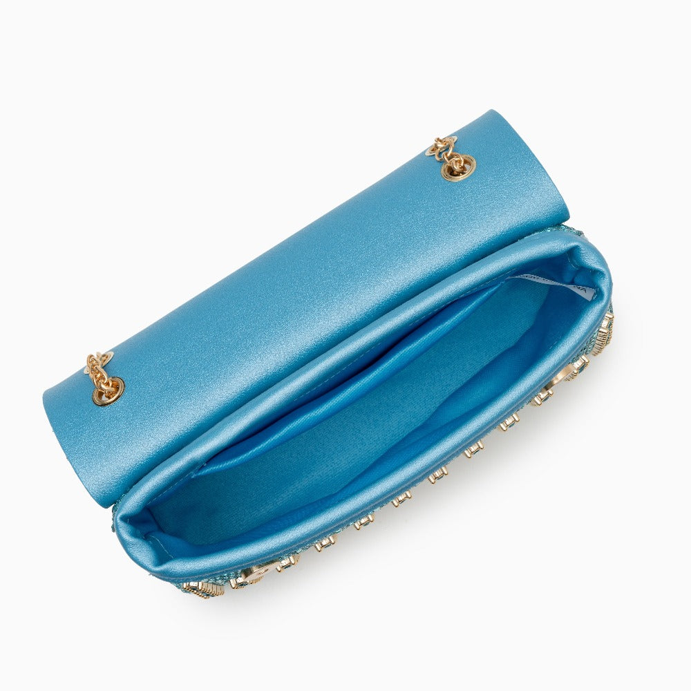 Azure Crystal Crossbody Bag – FIORENE