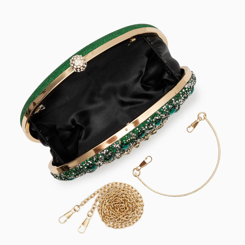 Rosé Blossom Crystal Clutch – FIORENE