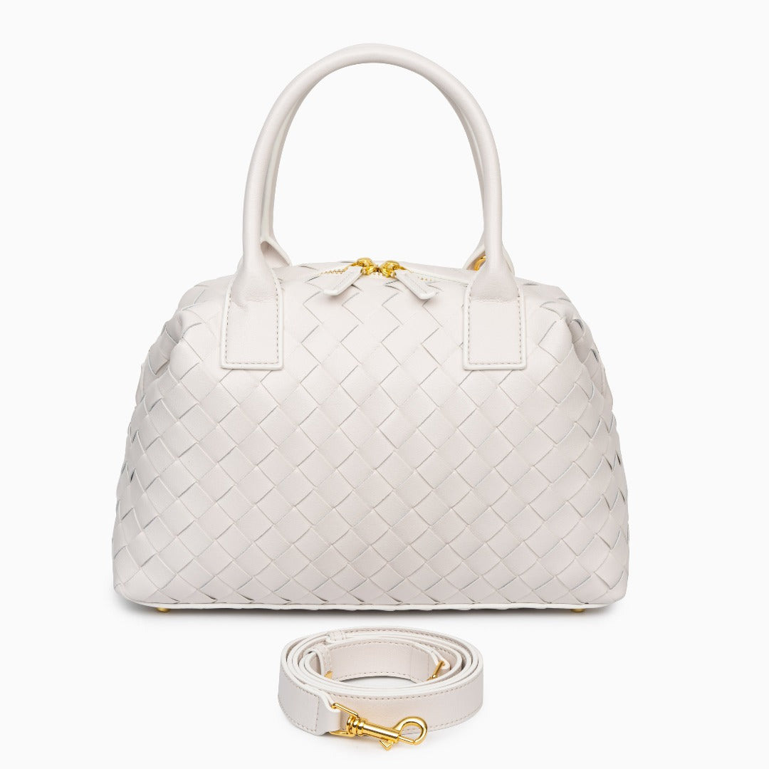 Noir Woven Handbag – FIORENE