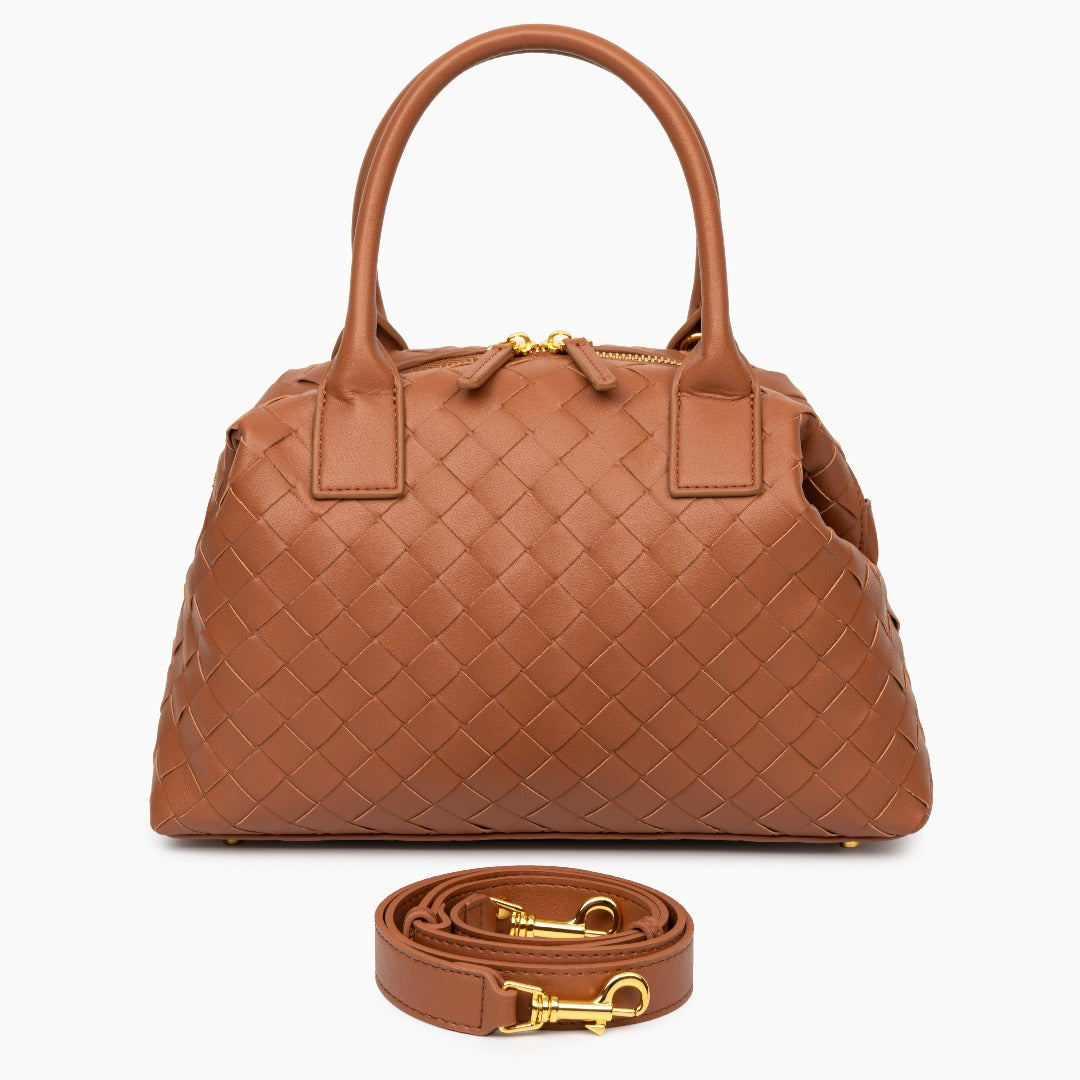 Noir Woven Handbag – FIORENE