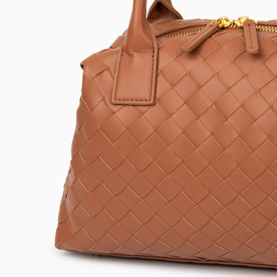 Noir Woven Handbag – FIORENE
