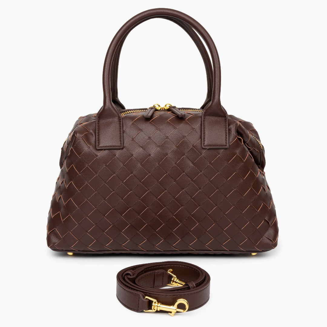 Noir Woven Handbag – FIORENE