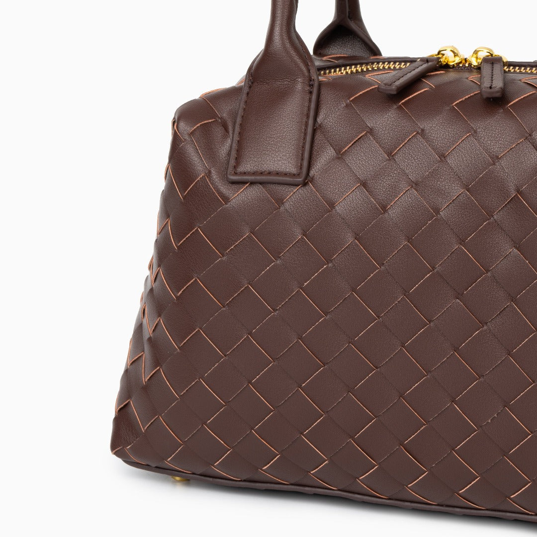 Noir Woven Handbag – FIORENE