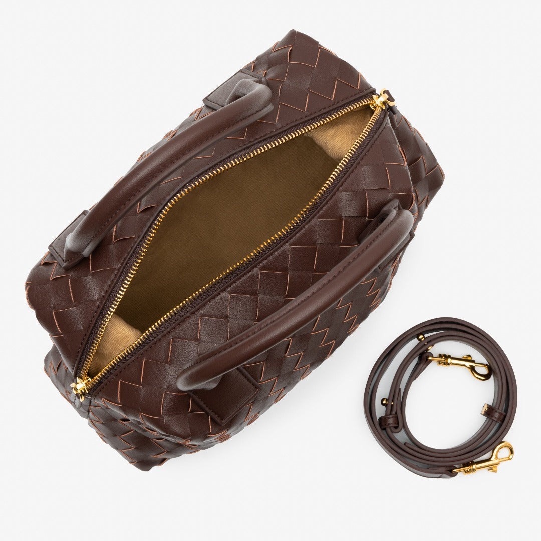 Noir Woven Handbag – FIORENE