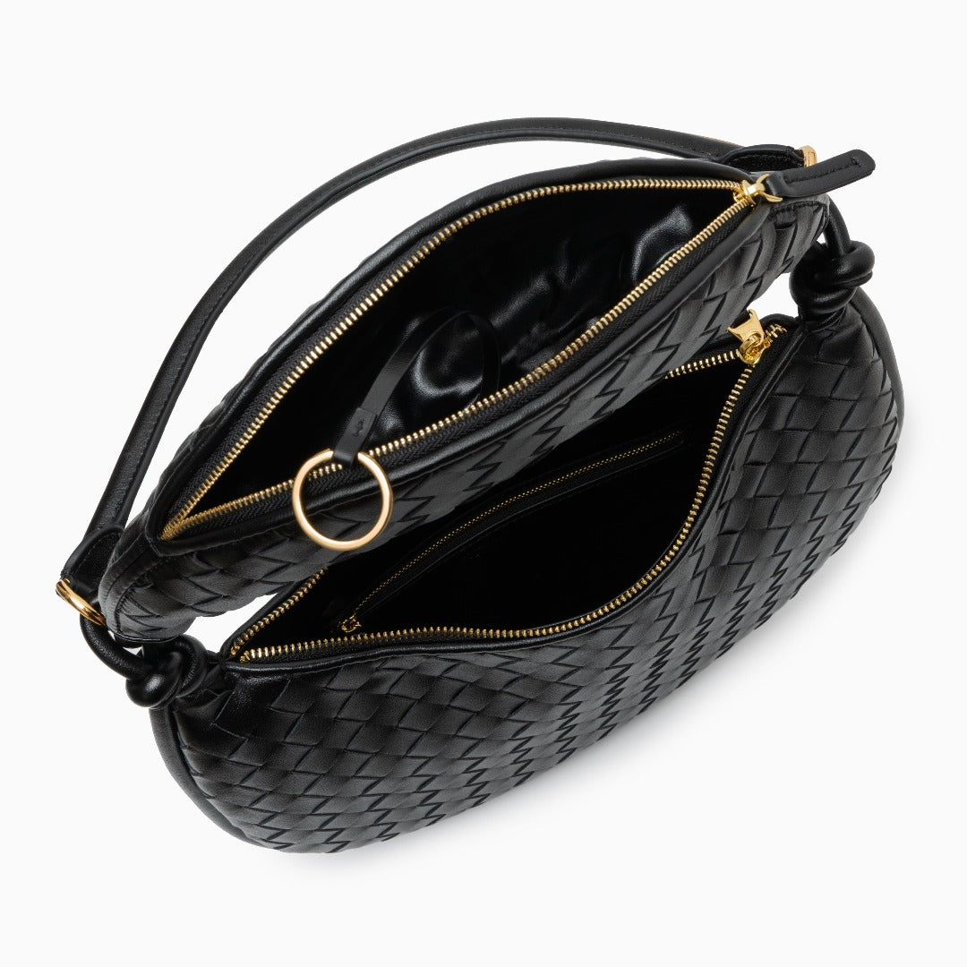 Espresso Woven Handbag – FIORENE