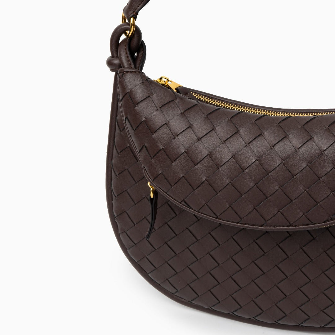 Espresso Woven Handbag – FIORENE