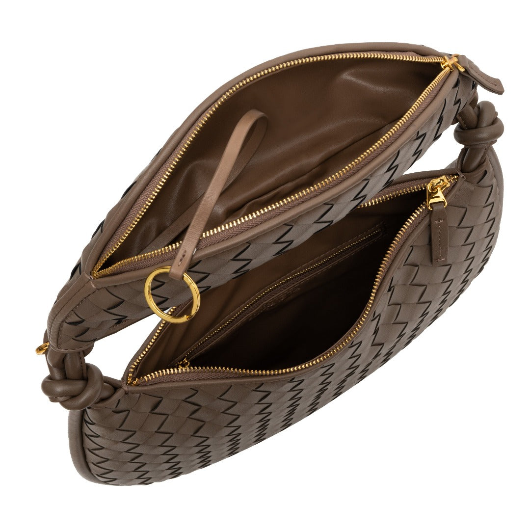 Espresso Woven Handbag – FIORENE