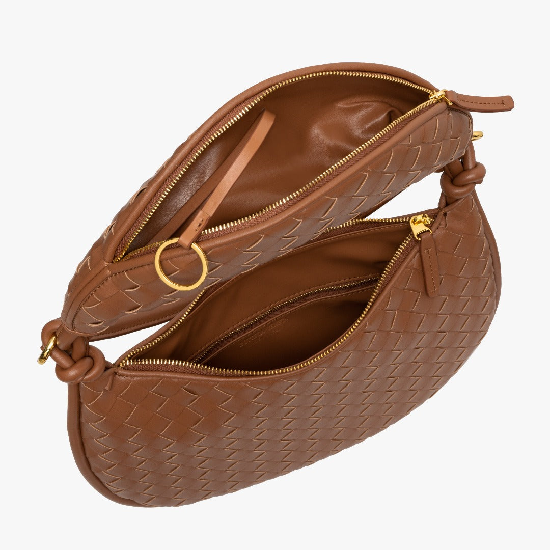 Espresso Woven Handbag – FIORENE