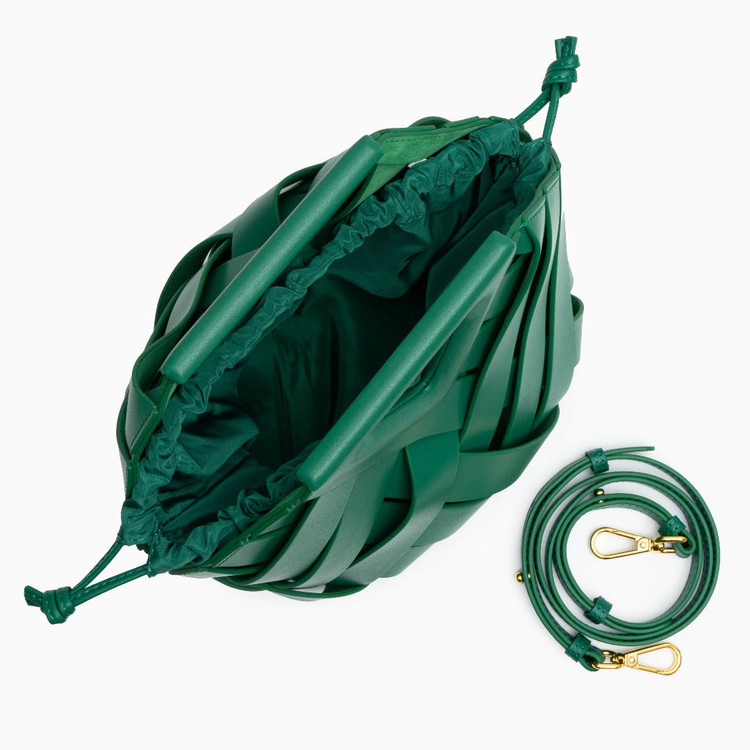 Emerald Weave Handbag – FIORENE