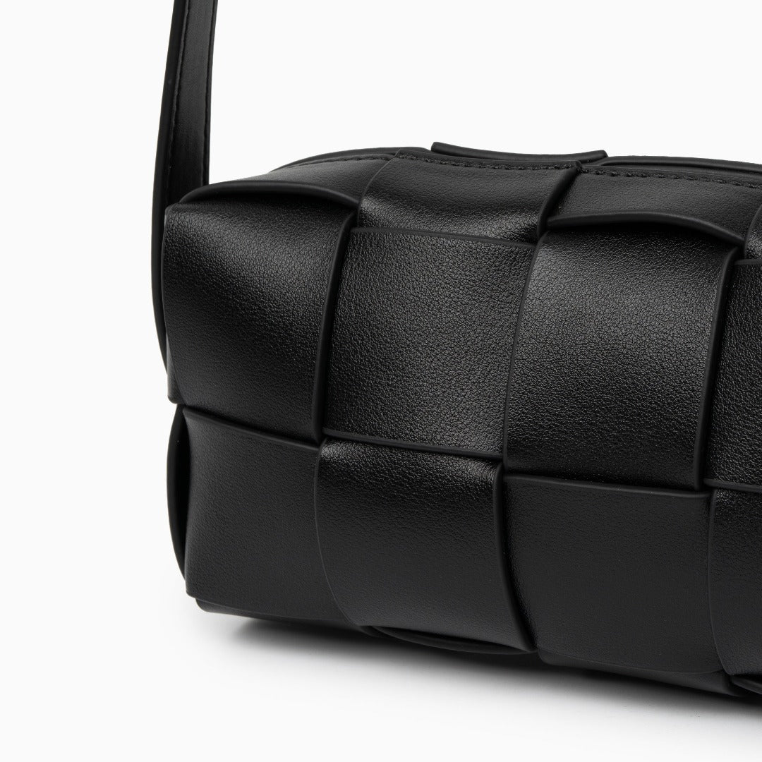 Latte Grid Mini Shoulder Bag – FIORENE