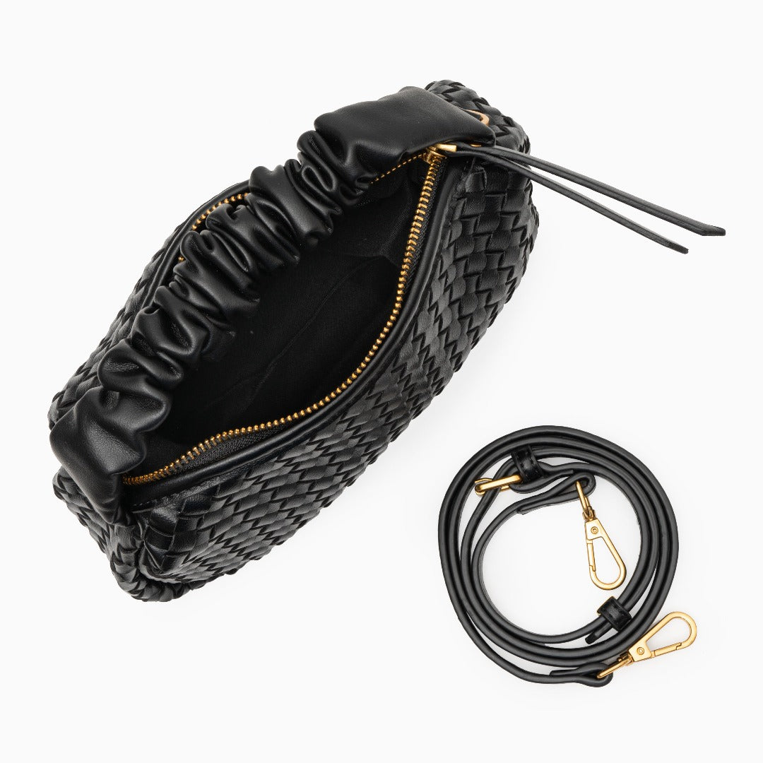 Onyx Woven Handbag – FIORENE