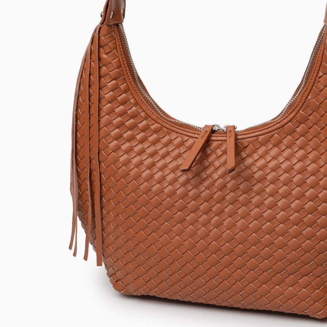 Chestnut Fringe Shoulder Bag – FIORENE