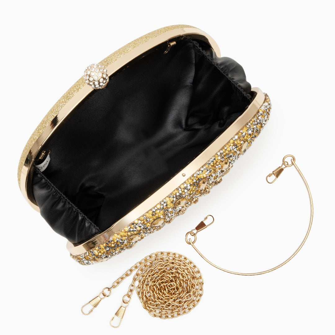 Rosé Blossom Crystal Clutch – FIORENE