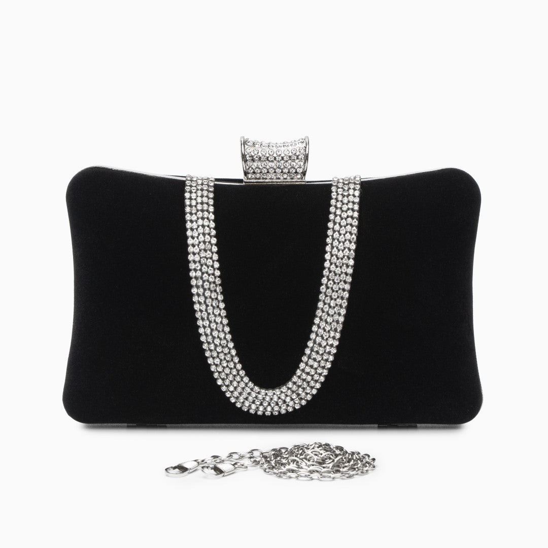 Velvet Radiance Chain Clutch – FIORENE
