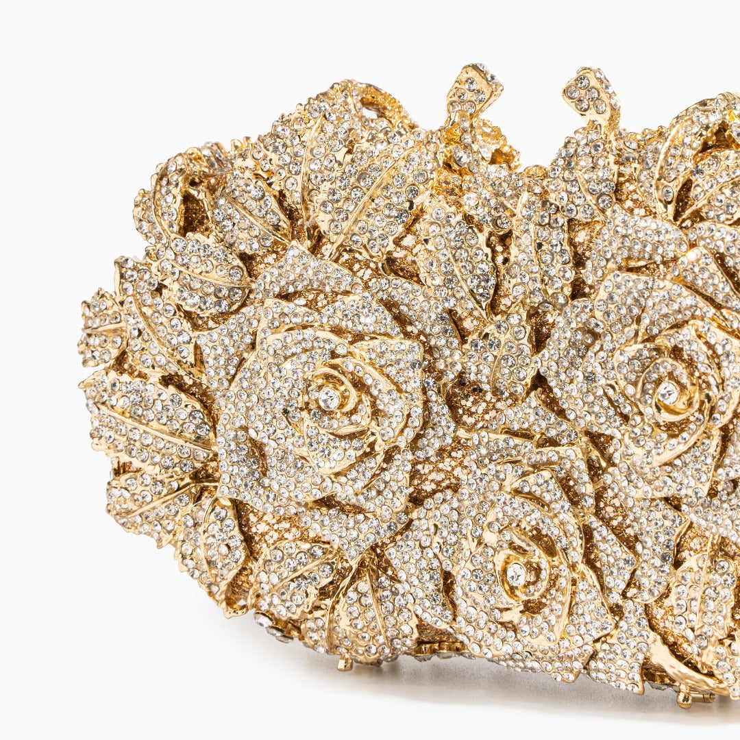 Aurielle Golden Rose Clutch – FIORENE