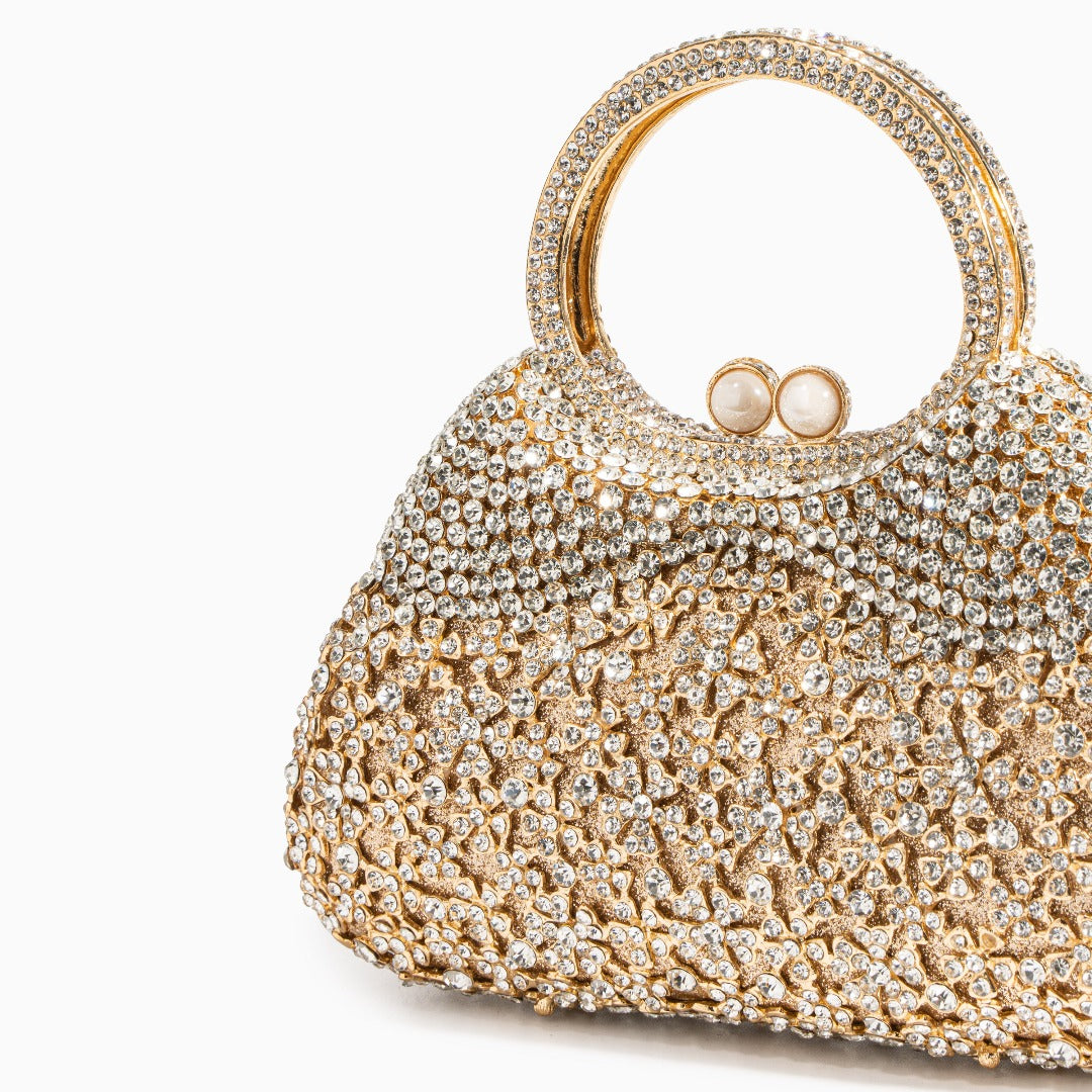 Golden Stardust Clutch Bag – FIORENE