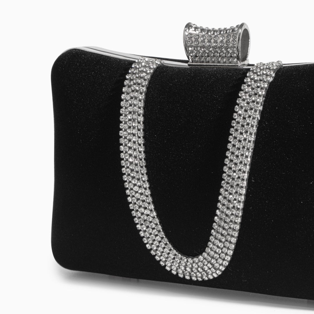 Velvet Radiance Chain Clutch – FIORENE