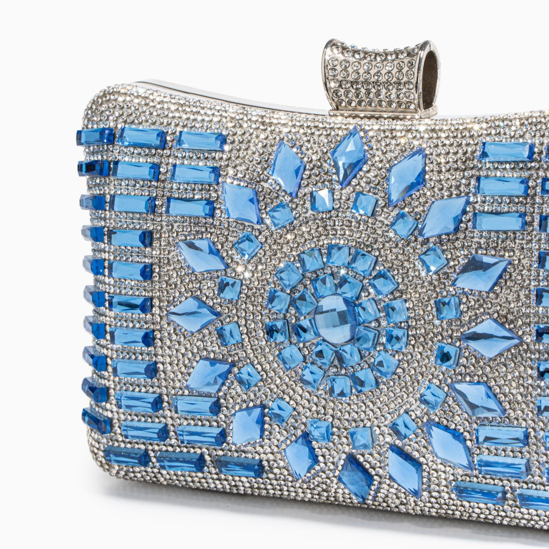 Sapphire Radiance Mosaic Clutch – FIORENE
