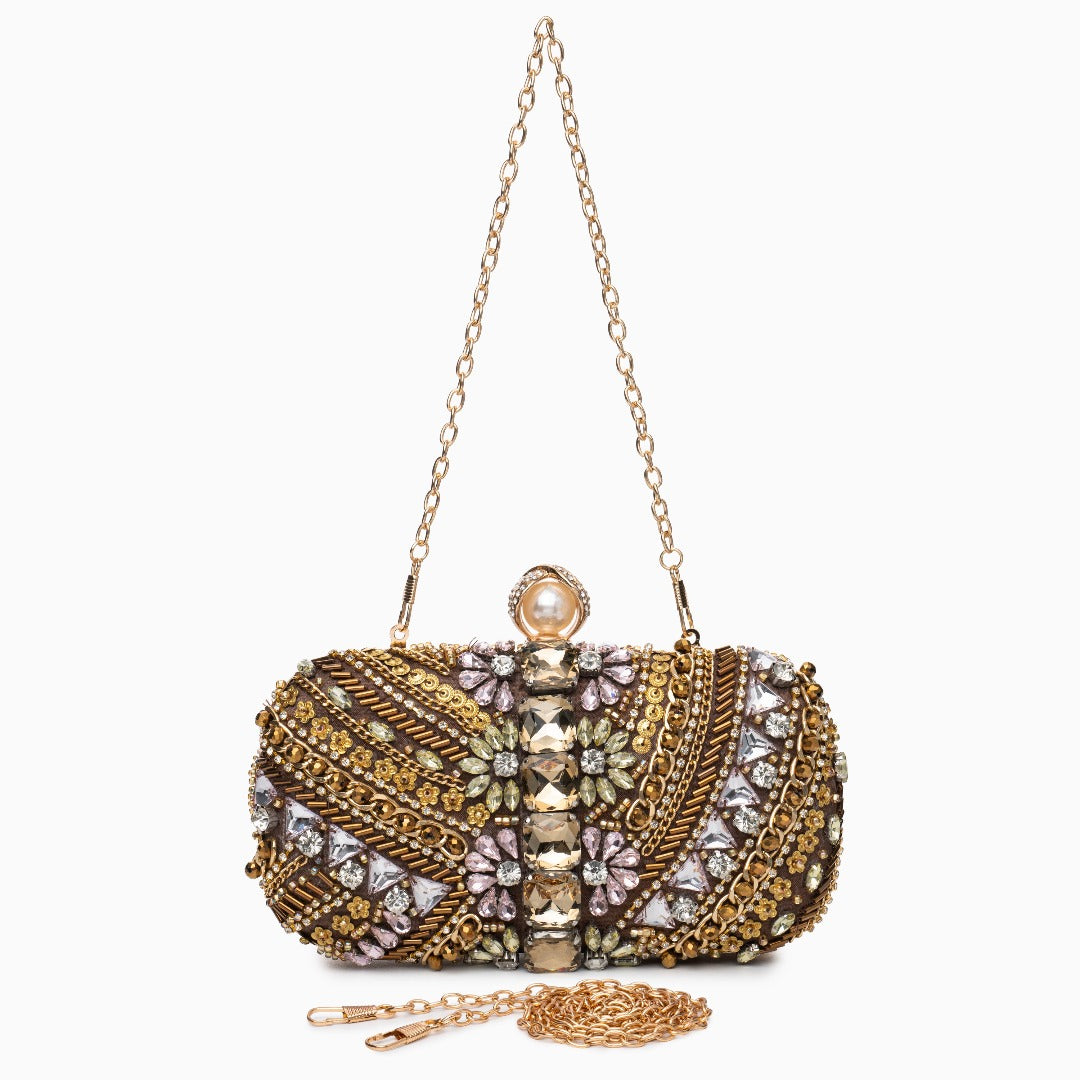 Baroque Blossom Pearl Clutch – FIORENE