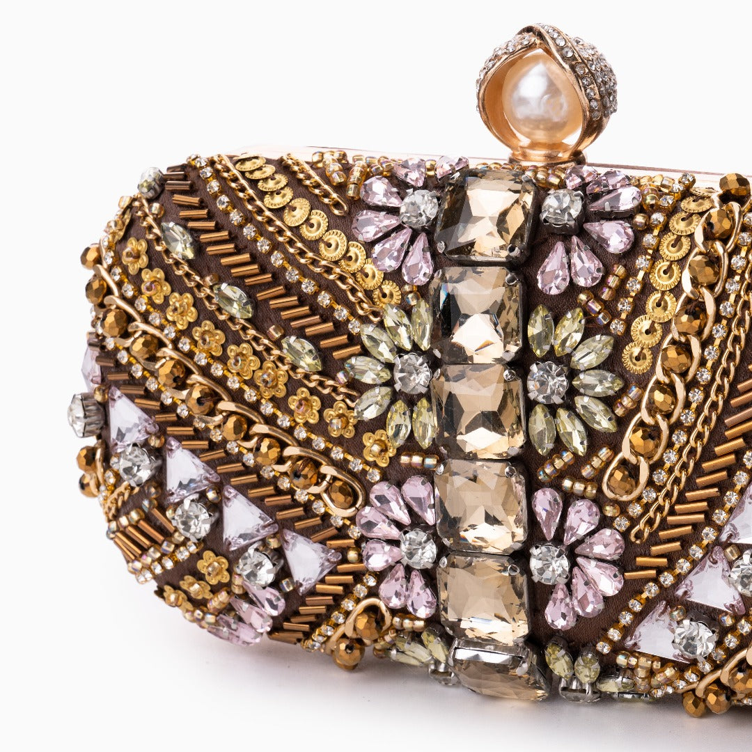 Baroque Blossom Pearl Clutch – FIORENE