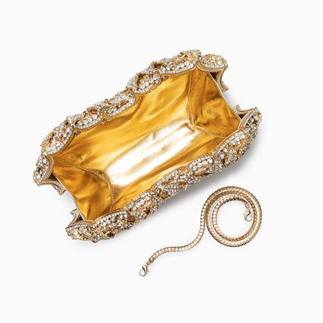 Aurielle Golden Rose Clutch – FIORENE