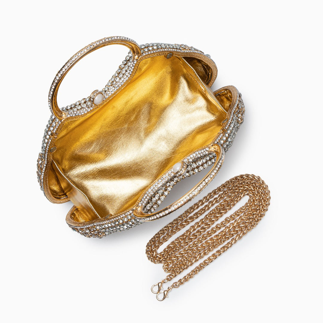 Golden Stardust Clutch Bag – FIORENE