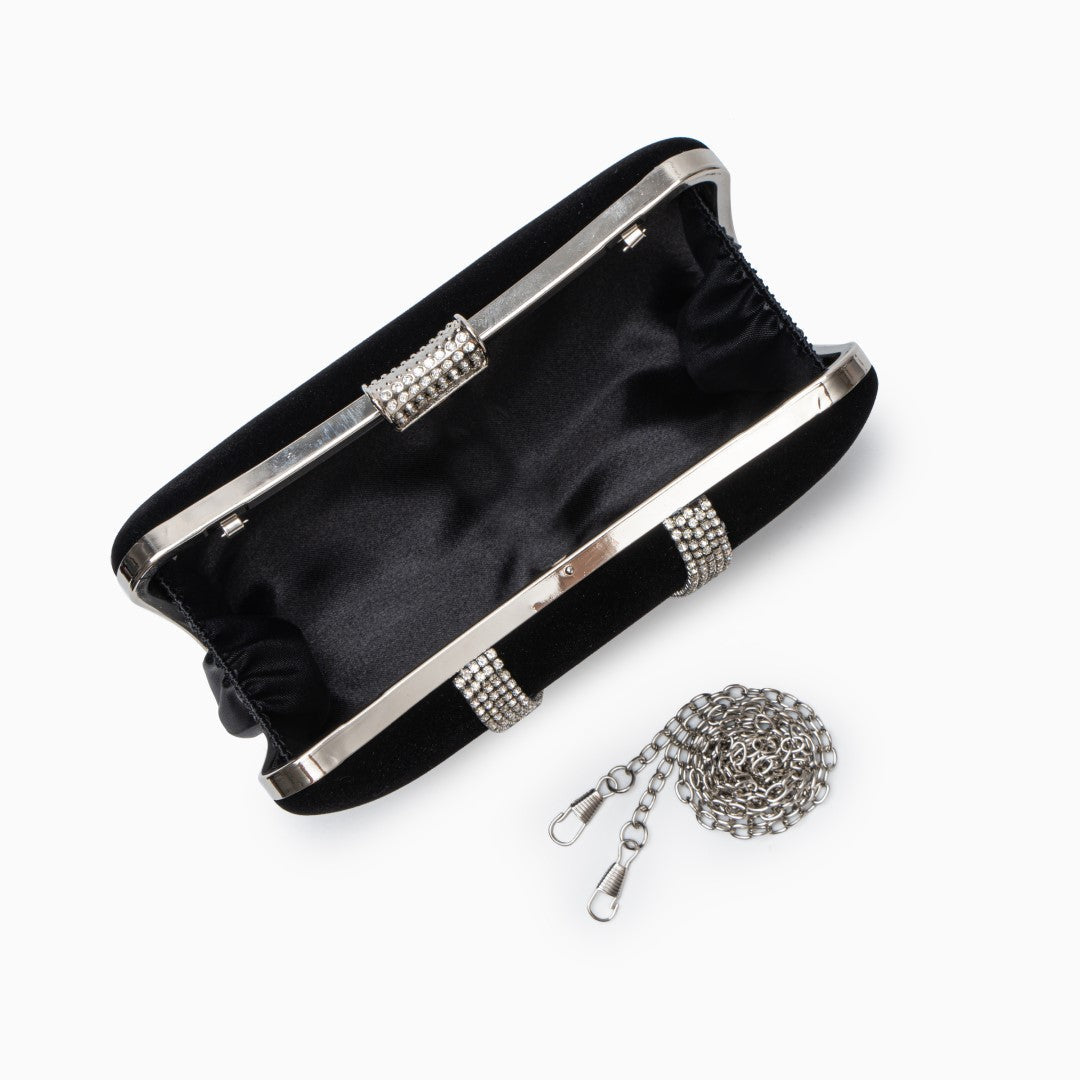 Velvet Radiance Chain Clutch – FIORENE