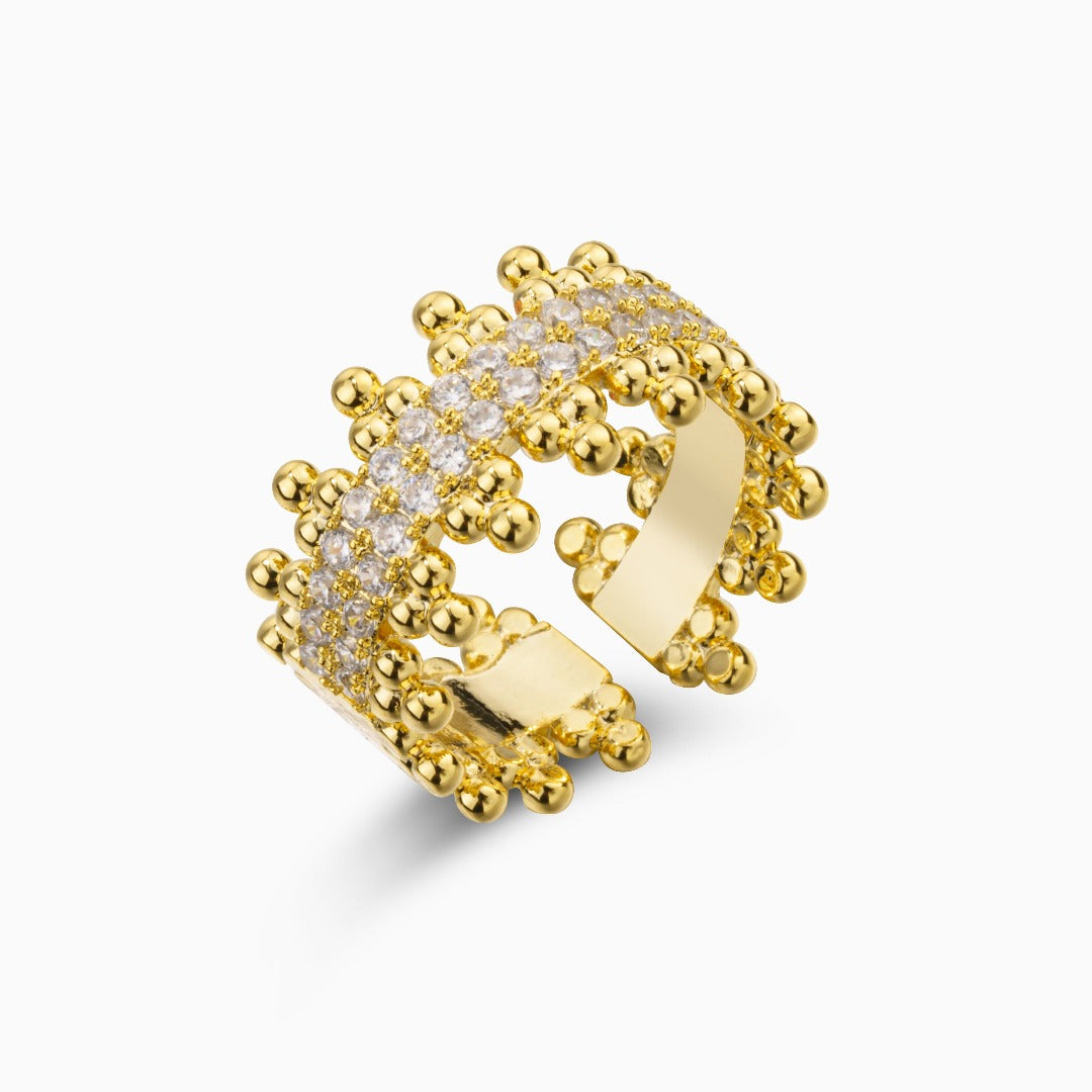 Regina Beaded Cuff & Ring Set – FIORENE