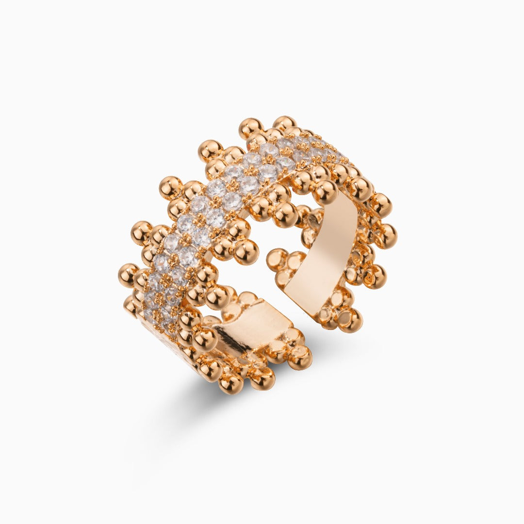 Regina Beaded Cuff & Ring Set – FIORENE