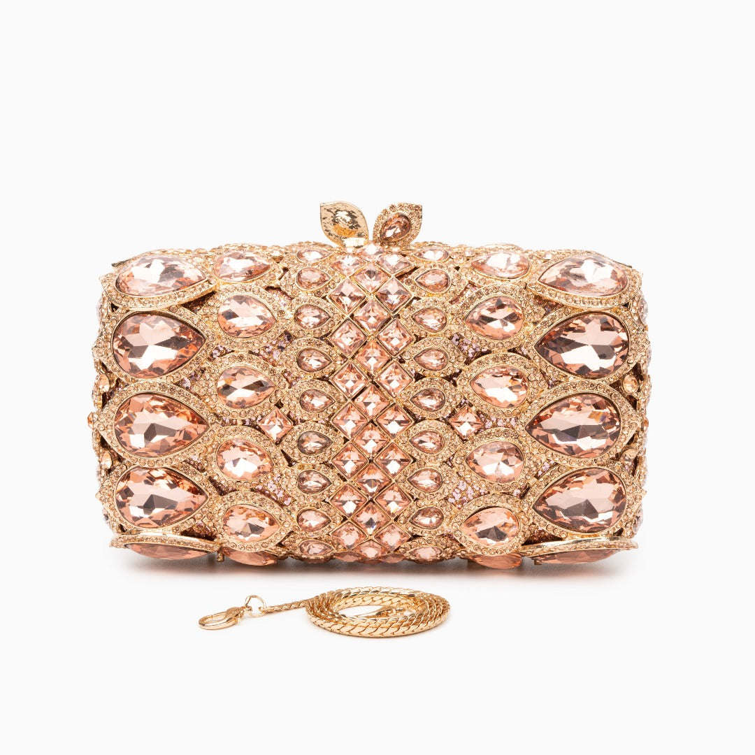 Champagne Blush Gem Clutch – FIORENE