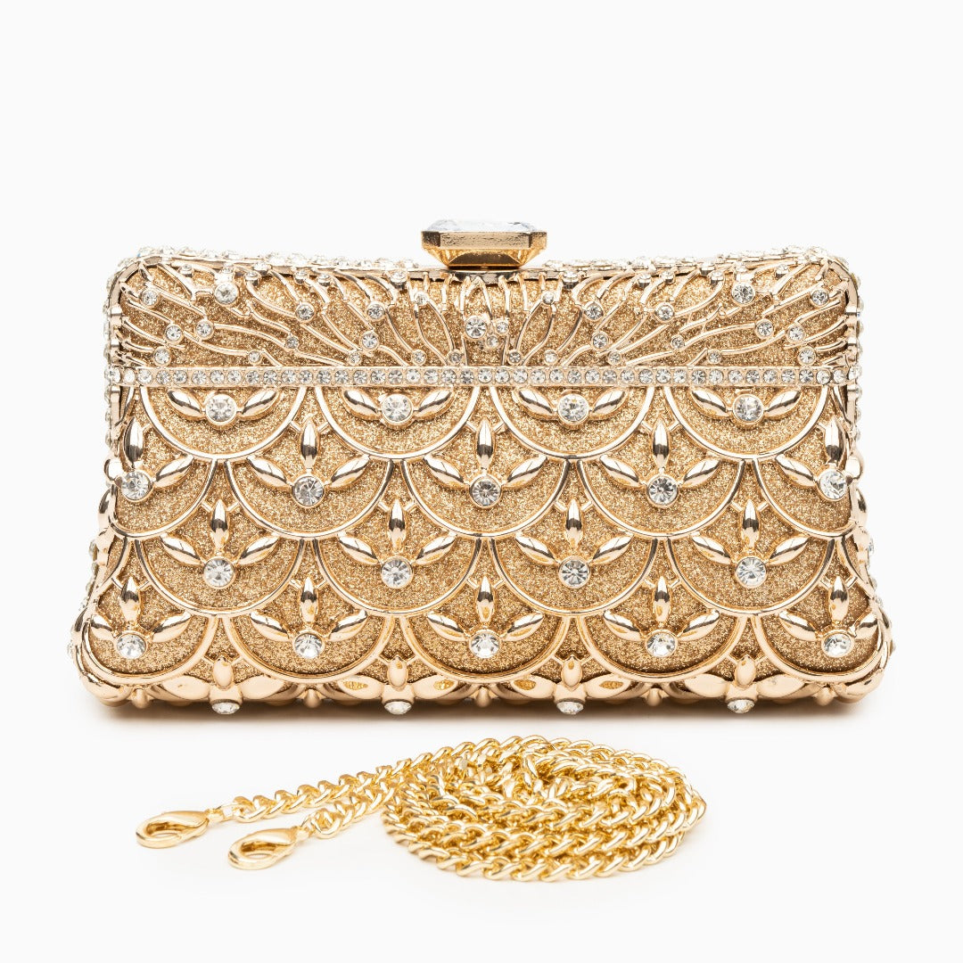 Golden Chandelier Clutch – FIORENE