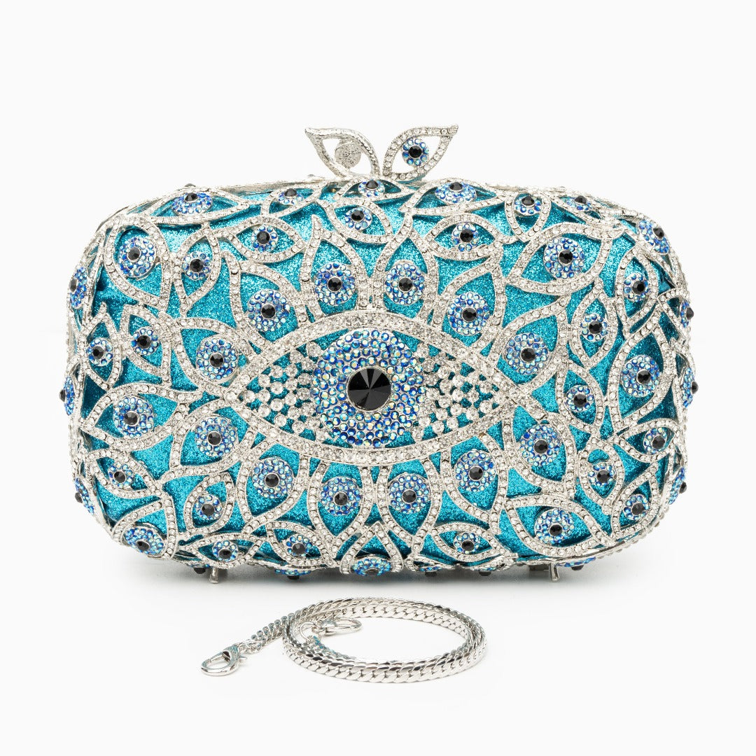 Mystic Azure Gaze Clutch – FIORENE