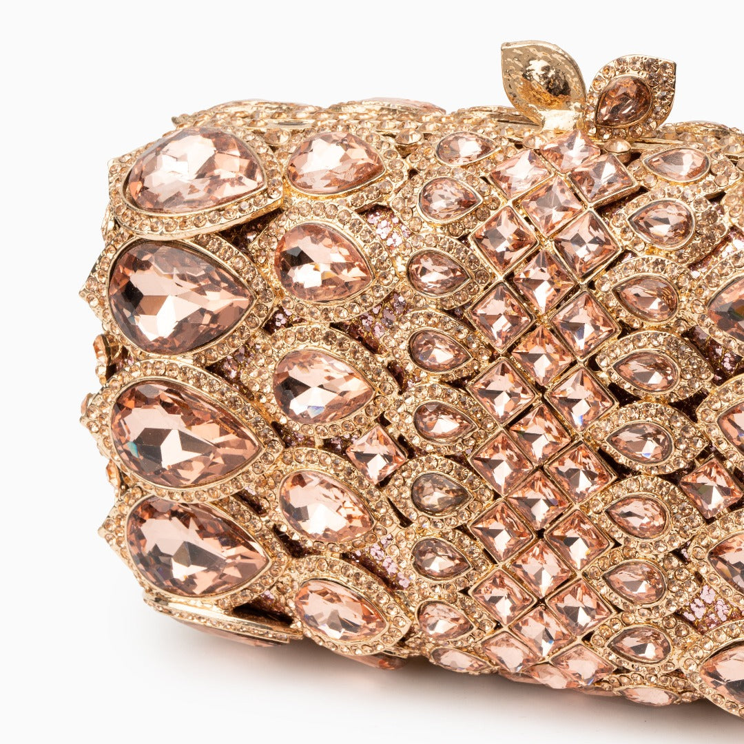 Champagne Blush Gem Clutch – FIORENE