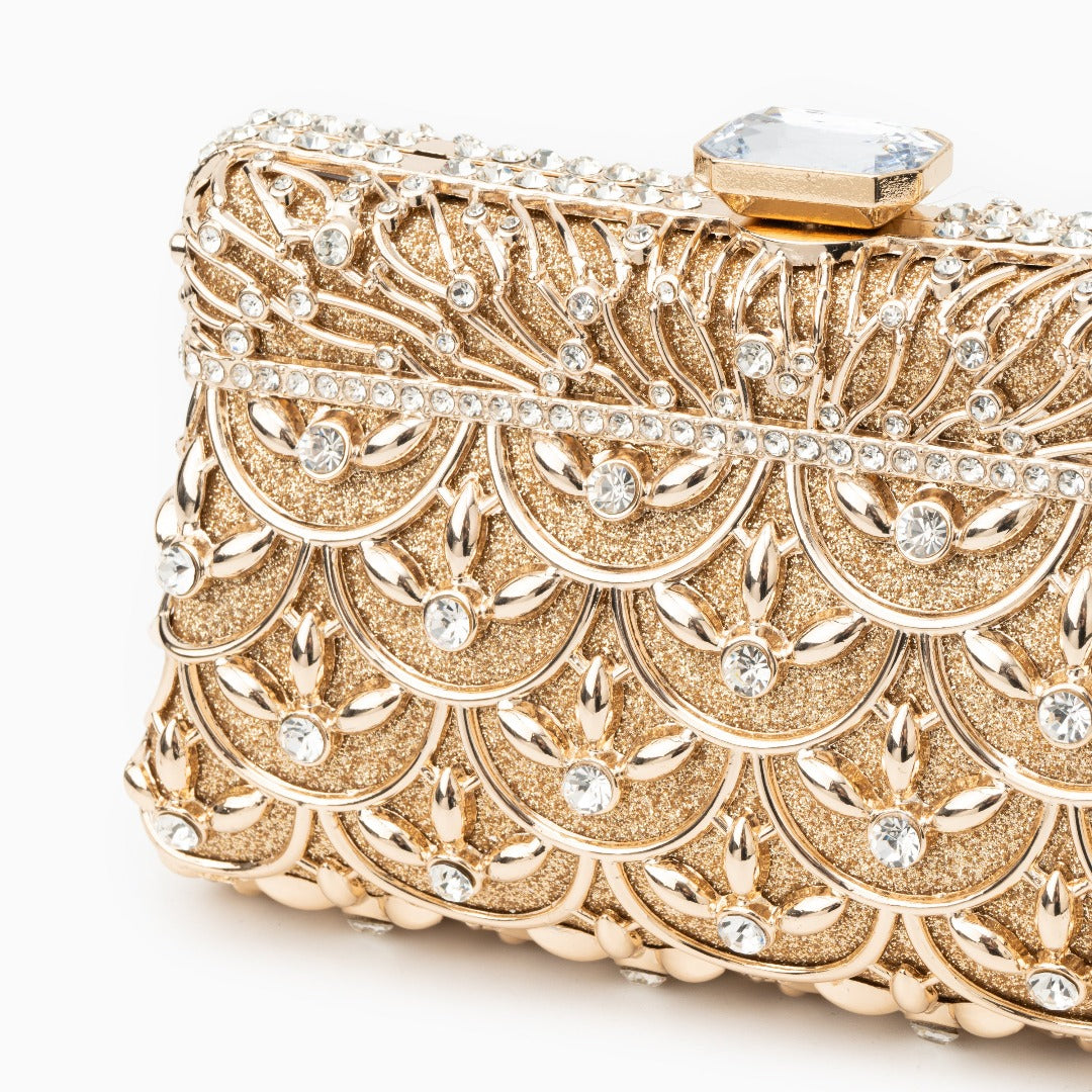 Golden Chandelier Clutch – FIORENE