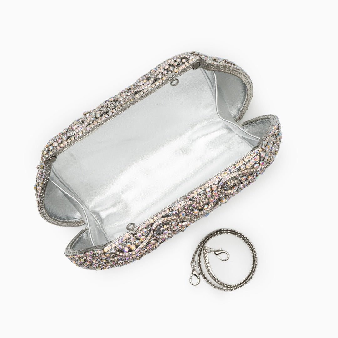 Juliet Crystal Wave Clutch – FIORENE