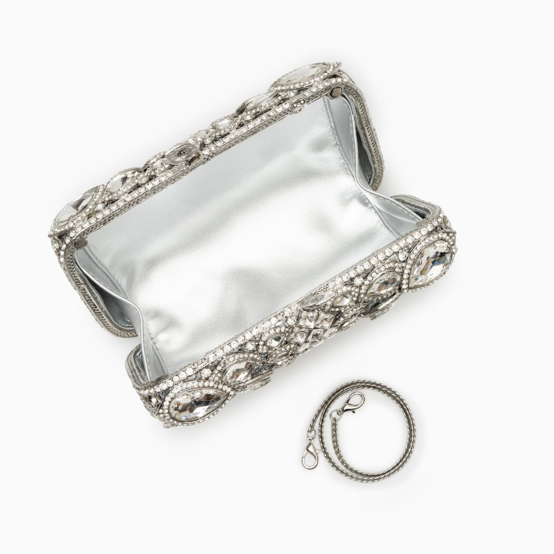 Diamond Frost Luxe Clutch – FIORENE