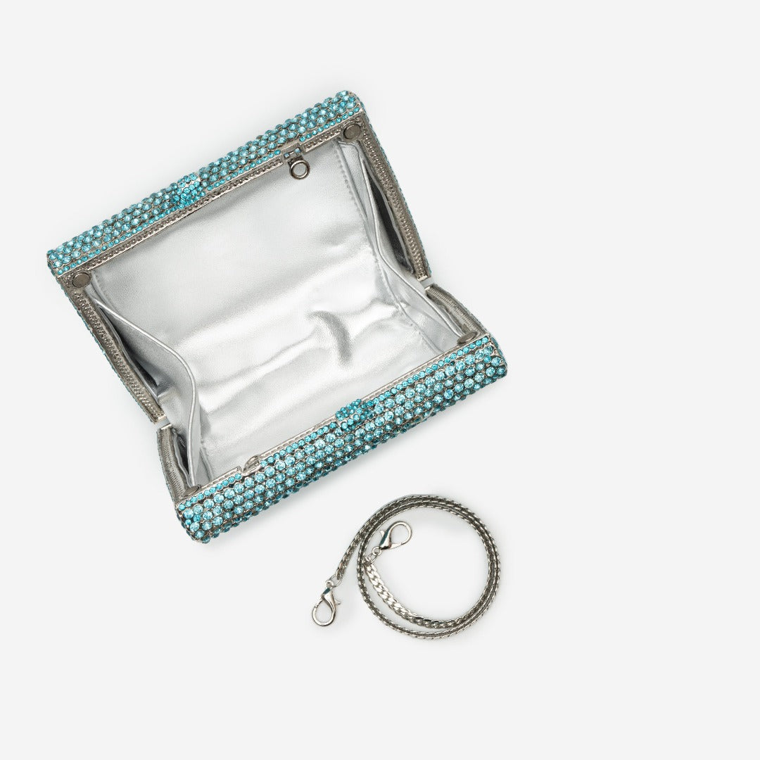 Aquamarine Prism Gem Clutch – FIORENE